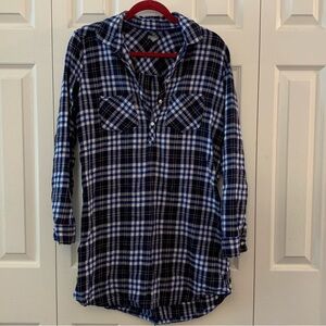 Aerie Plaid Flannel Long Sleeve Dress or Tunic